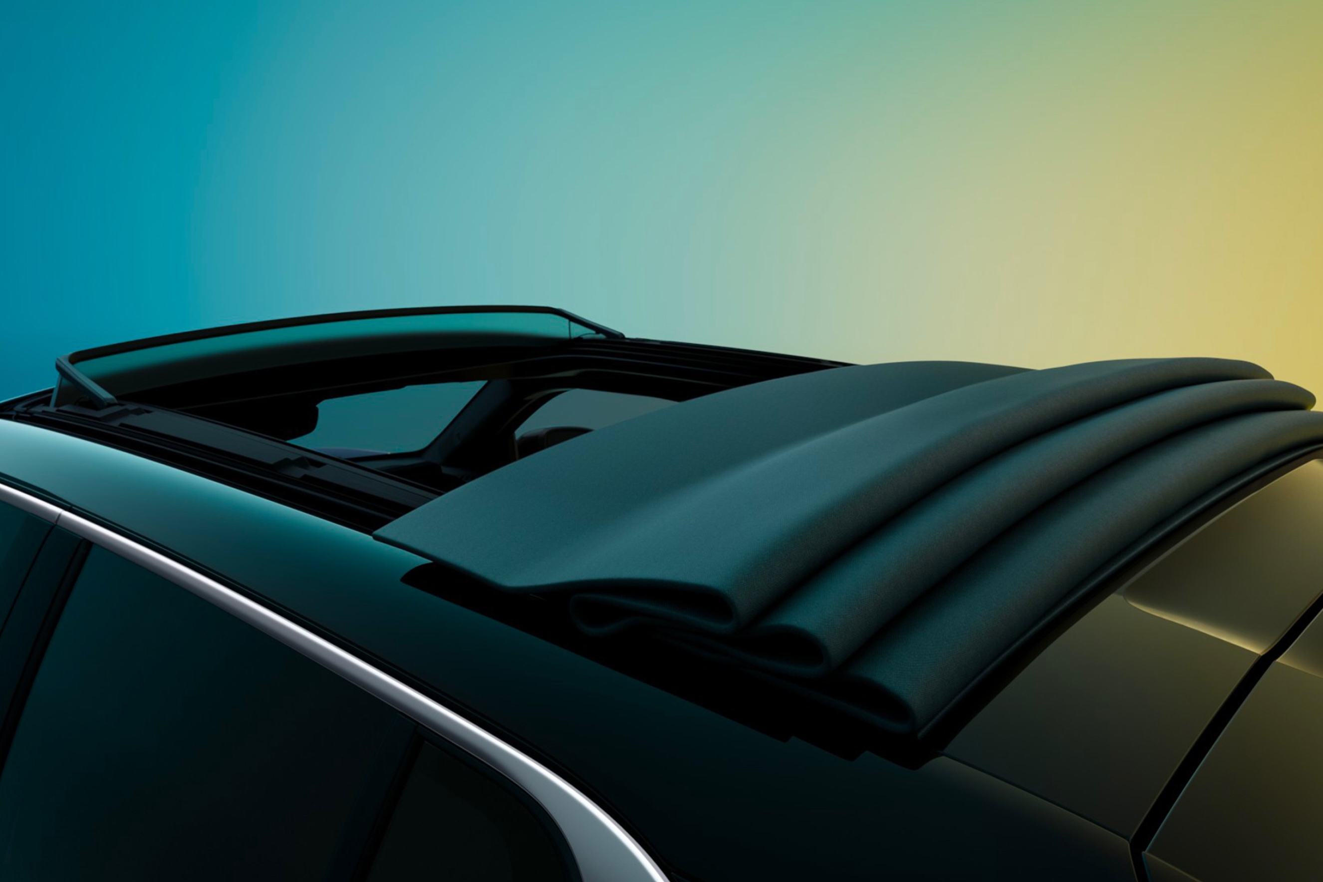 pavilion textil „plein sud”¹ cu deschidere largă